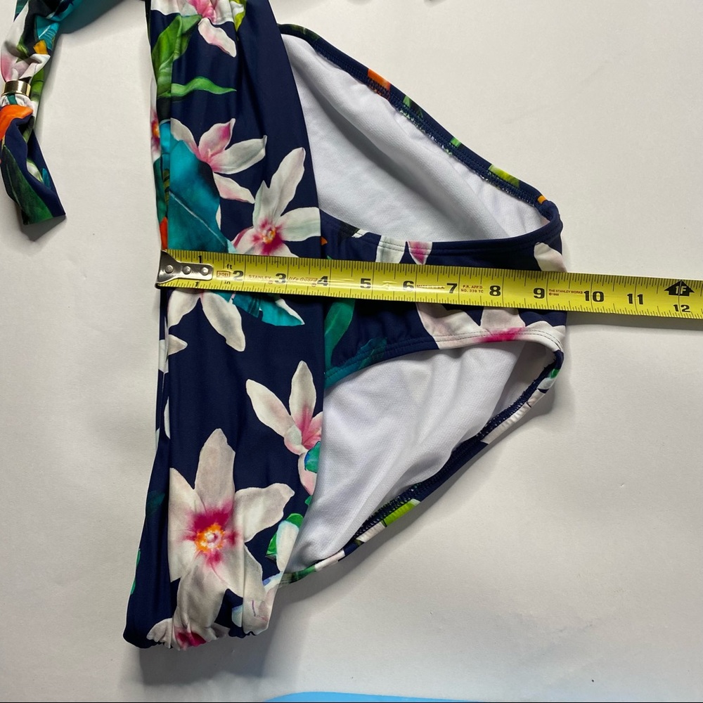 Lauren Ralph Lauren Floral Bikini Watercolor Blue - Picture 9 of 16